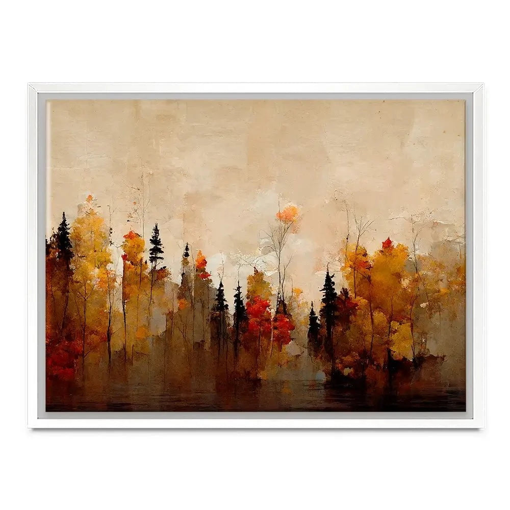 A Forest In Autumn Canvas Print A Forest In Autumn Canvas Print wall art product Treechild
