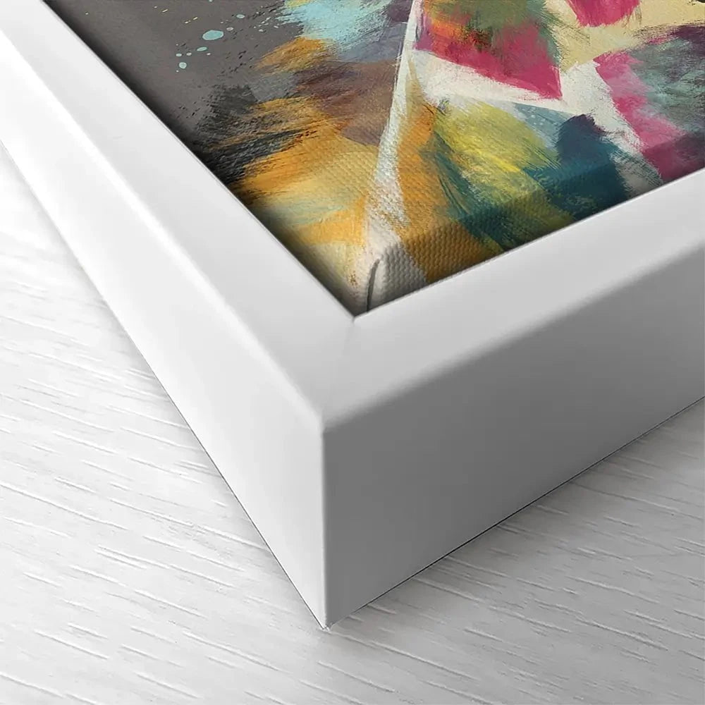 A Giraffe In Multicolour Canvas Print A Giraffe In Multicolour Canvas Print wall art product Aimee Linzi