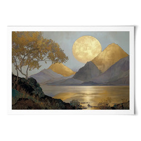 A Golden View Art Print A Golden View Art Print wall art product IAmHomeStudio
