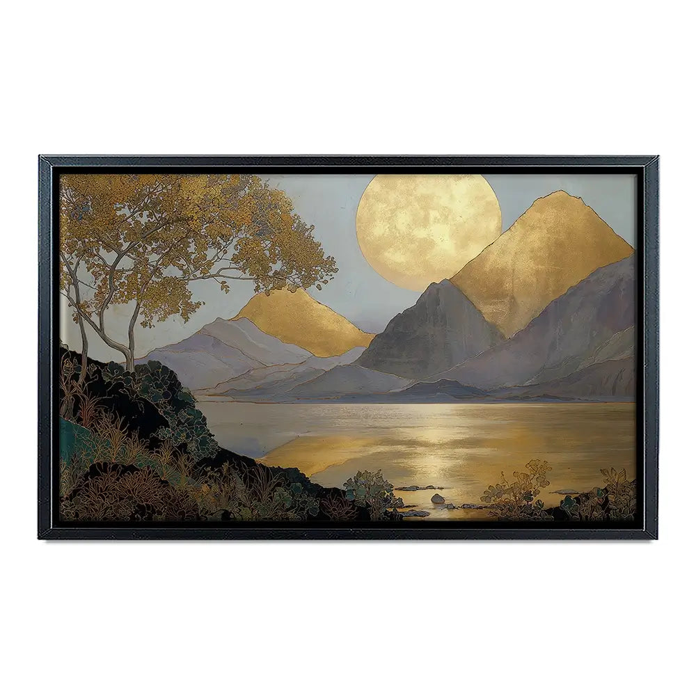A Golden View Canvas Print A Golden View Canvas Print wall art product IAmHomeStudio
