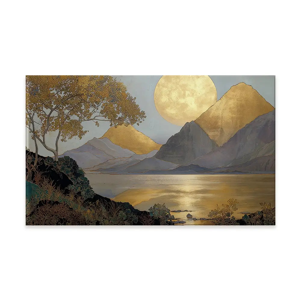 A Golden View Canvas Print A Golden View Canvas Print wall art product IAmHomeStudio