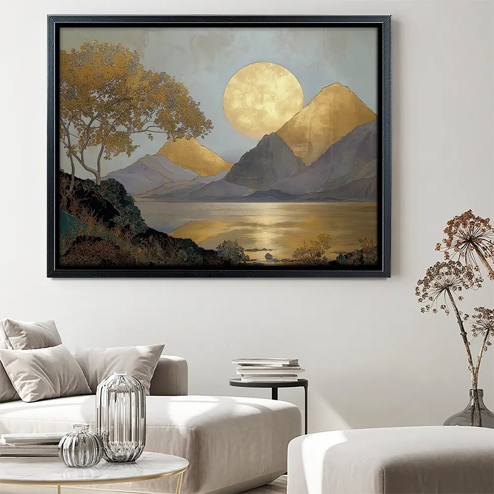 A Golden View Canvas Print A Golden View Canvas Print wall art product IAmHomeStudio