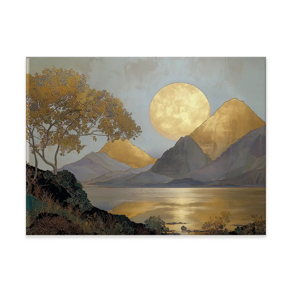 A Golden View Canvas Print A Golden View Canvas Print wall art product IAmHomeStudio