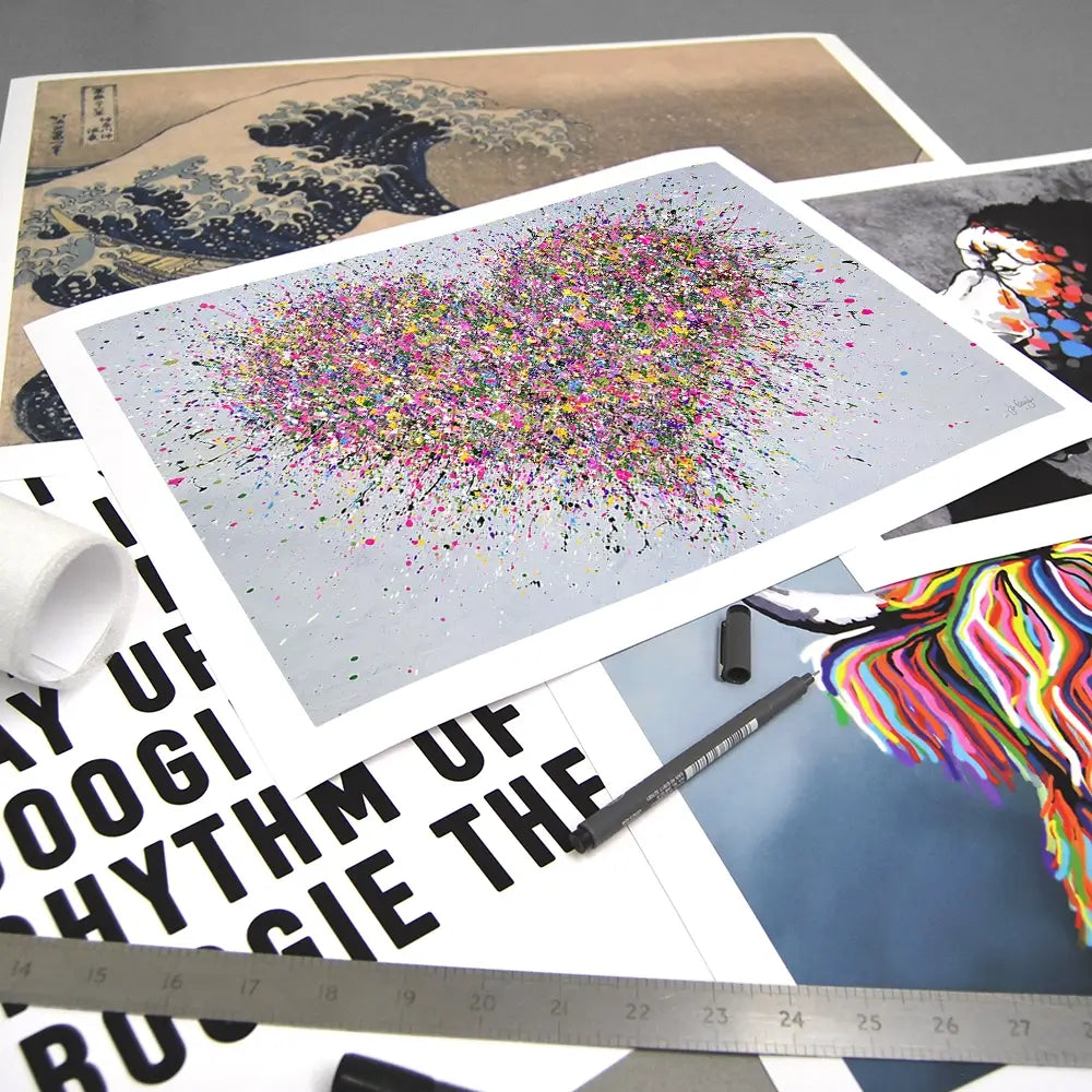 A Happy Heart Art Print A Happy Heart Art Print | Heart Artwork | Romantic wall art wall art product Jo Gough