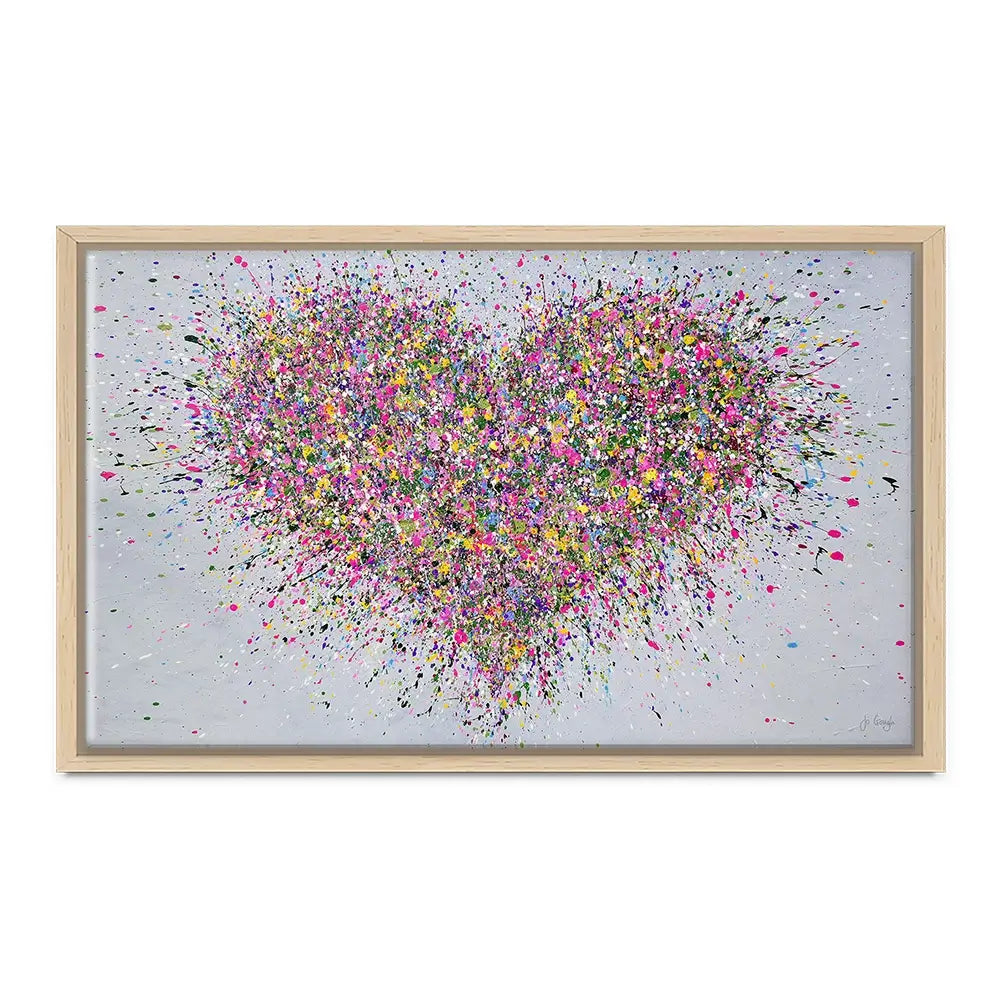 A Happy Heart Canvas Print A Happy Heart Canvas Print | A Happy Heart Artwork | Heart Art  wall art product Jo Gough