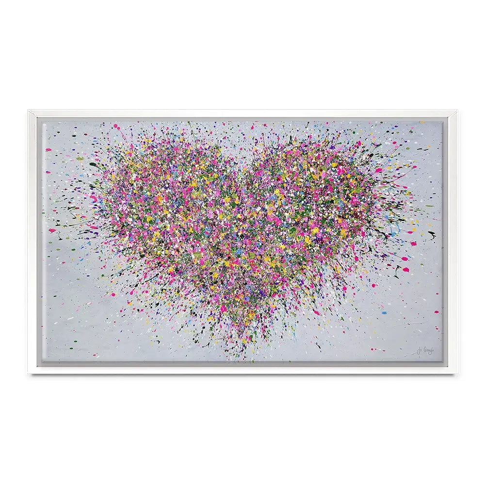 A Happy Heart Canvas Print A Happy Heart Canvas Print | A Happy Heart Artwork | Heart Art  wall art product Jo Gough