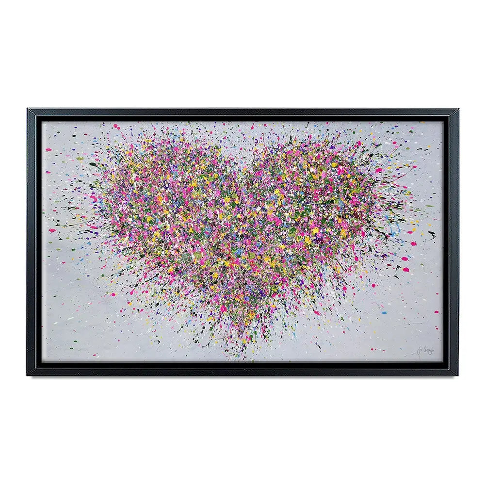 A Happy Heart Canvas Print A Happy Heart Canvas Print | A Happy Heart Artwork | Heart Art  wall art product Jo Gough