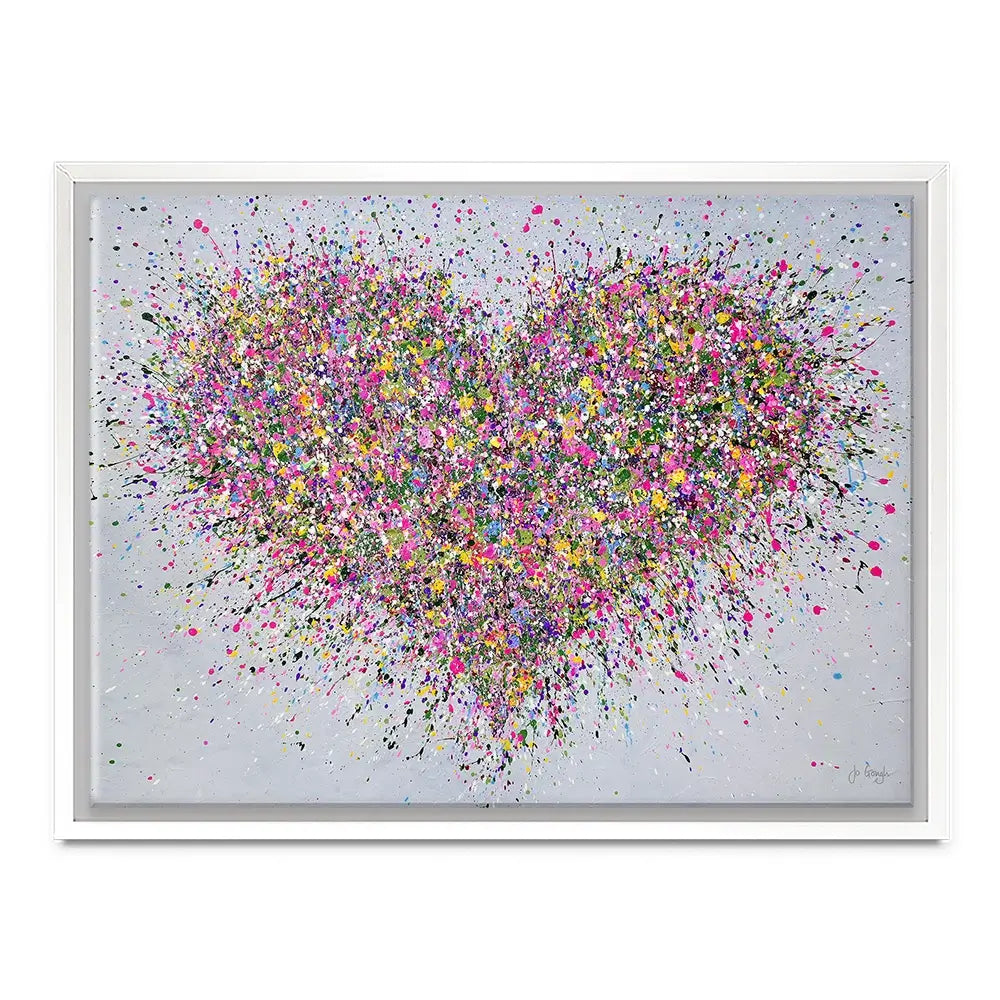 A Happy Heart Canvas Print A Happy Heart Canvas Print | A Happy Heart Artwork | Heart Art  wall art product Jo Gough