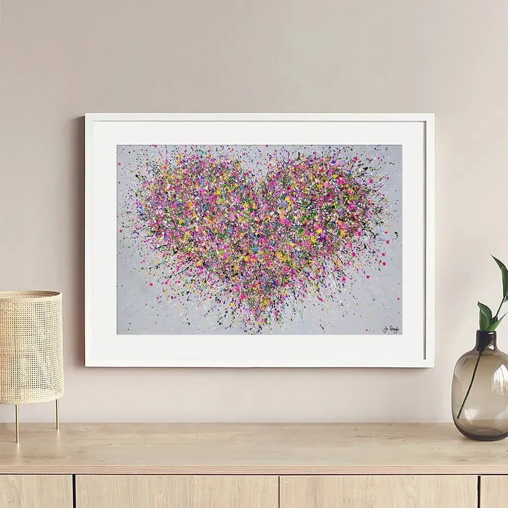 A Happy Heart Framed Art Print A Happy Heart Framed Art Print wall art product Jo Gough