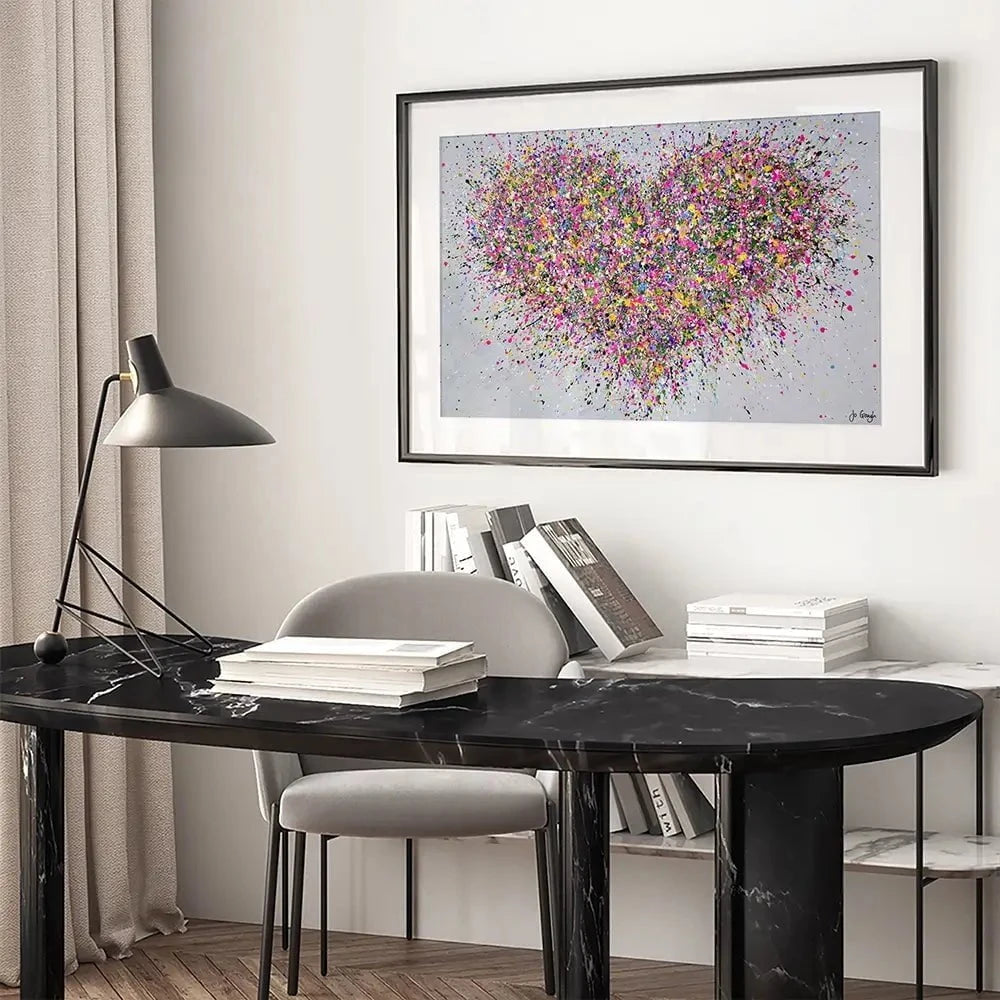 A Happy Heart Framed Art Print A Happy Heart Framed Art Print wall art product Jo Gough