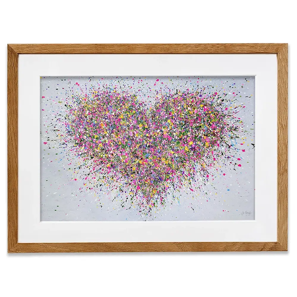 A Happy Heart Framed Art Print A Happy Heart Framed Art Print | A Happy Heart Framed Artwork wall art product Jo Gough