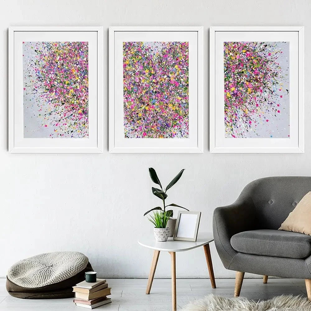 A Happy Heart Framed Art Print Trio A Happy Heart Framed Art Print Trio wall art product Jo Gough
