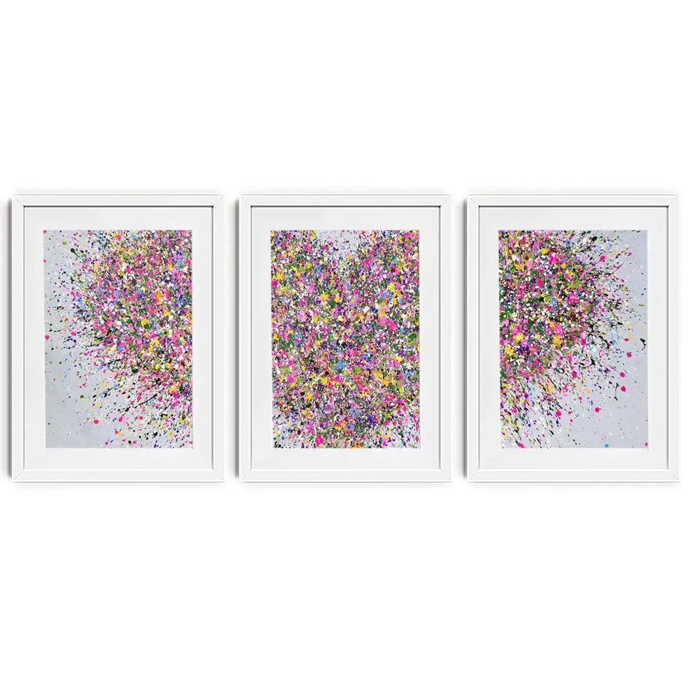 A Happy Heart Framed Art Print Trio A Happy Heart Framed Art Print Trio wall art product Jo Gough