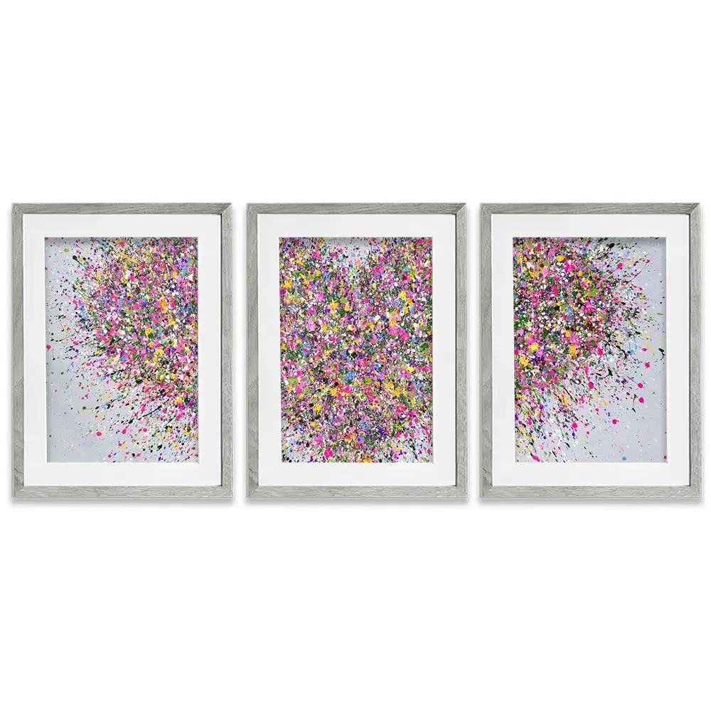 A Happy Heart Framed Art Print Trio A Happy Heart Framed Art Print Trio wall art product Jo Gough