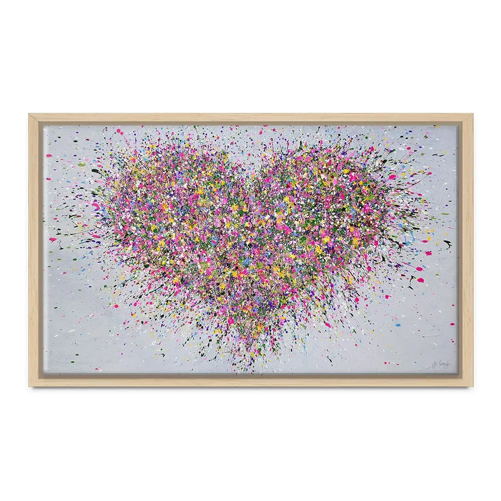 A Happy Heart Oversized Canvas Print A Happy Heart Oversized Canvas Print wall art product Jo Gough