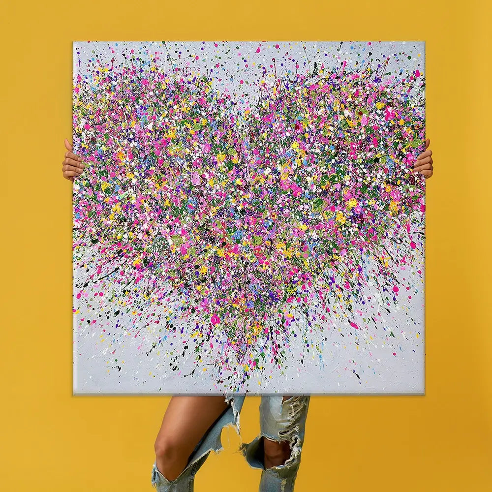 A Happy Heart Oversized Canvas Print A Happy Heart Oversized Canvas Print wall art product Jo Gough