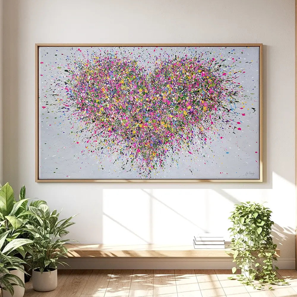 A Happy Heart Oversized Canvas Print A Happy Heart Oversized Canvas Print wall art product Jo Gough
