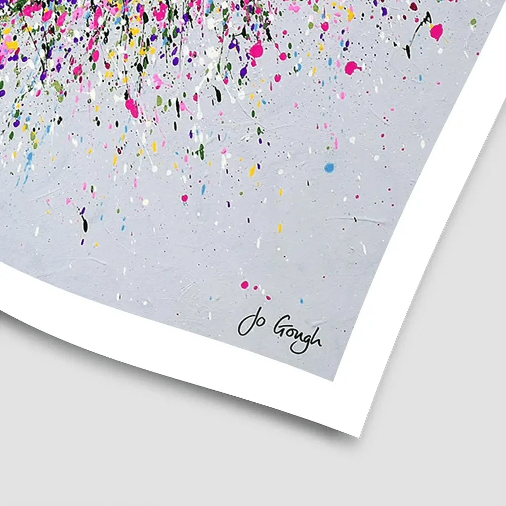 A Happy Heart Square Art Print A Happy Heart Square Art Print wall art product Jo Gough