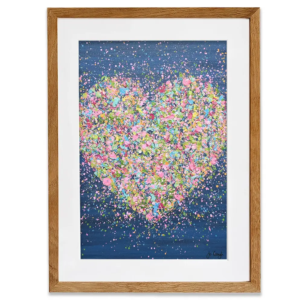 A Heart Full Of Love Framed Art Print A Heart Full Of Love Framed Art Print wall art product Jo Gough