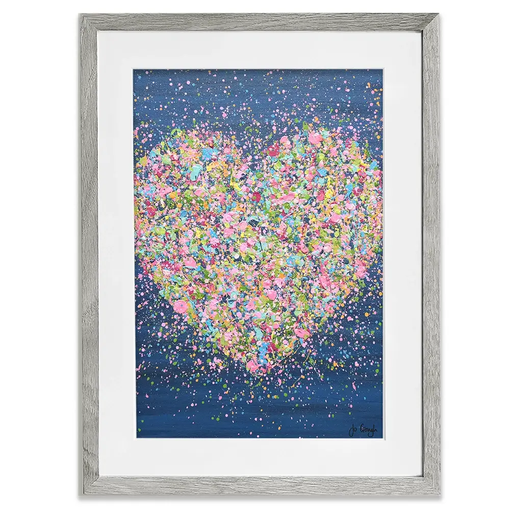 A Heart Full Of Love Framed Art Print A Heart Full Of Love Framed Art Print wall art product Jo Gough