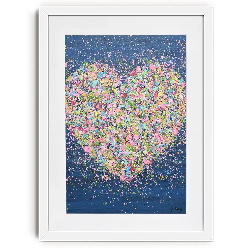 A Heart Full Of Love Framed Art Print A Heart Full Of Love Framed Art Print wall art product Jo Gough