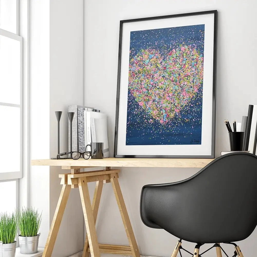 A Heart Full Of Love Framed Art Print A Heart Full Of Love Framed Art Print wall art product Jo Gough