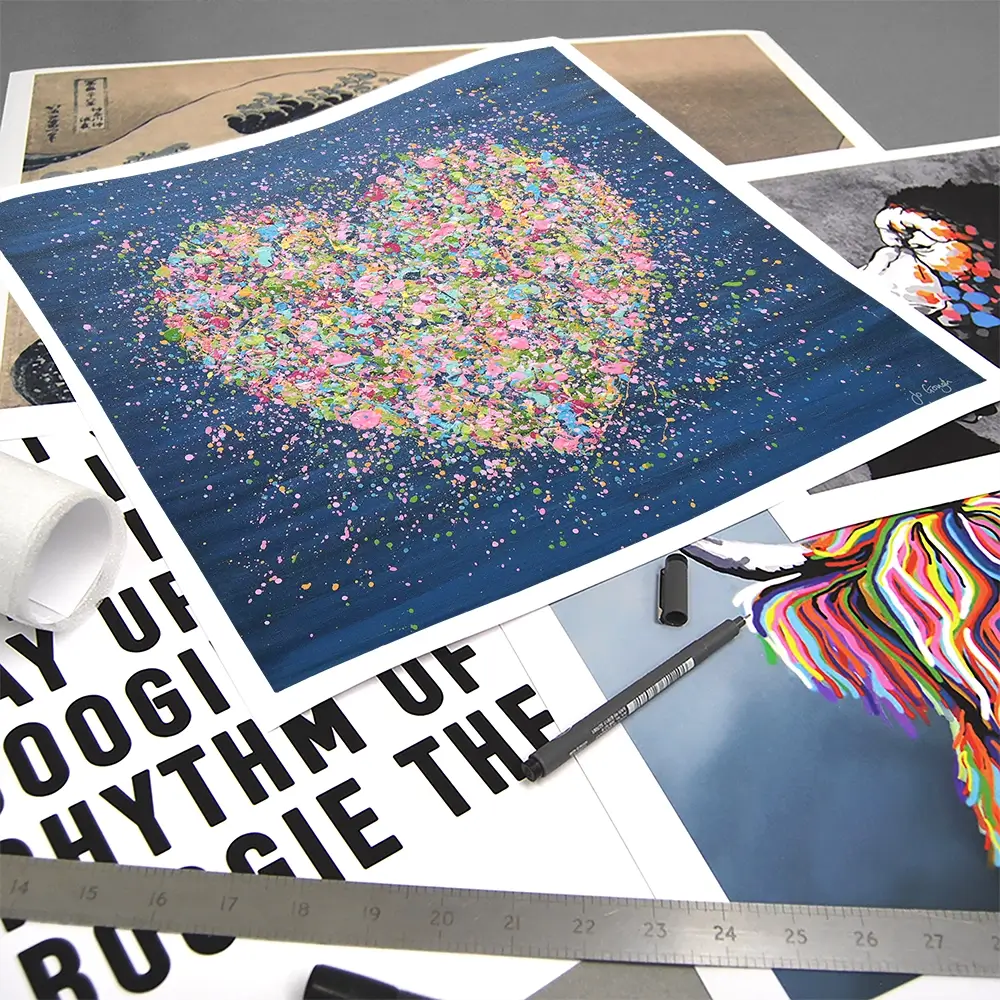 A Heart Full Of Love Square Art Print A Heart Full Of Love Square Art Print wall art product Jo Gough