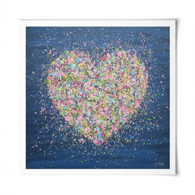 A Heart Full Of Love Square Art Print A Heart Full Of Love Square Art Print wall art product Jo Gough