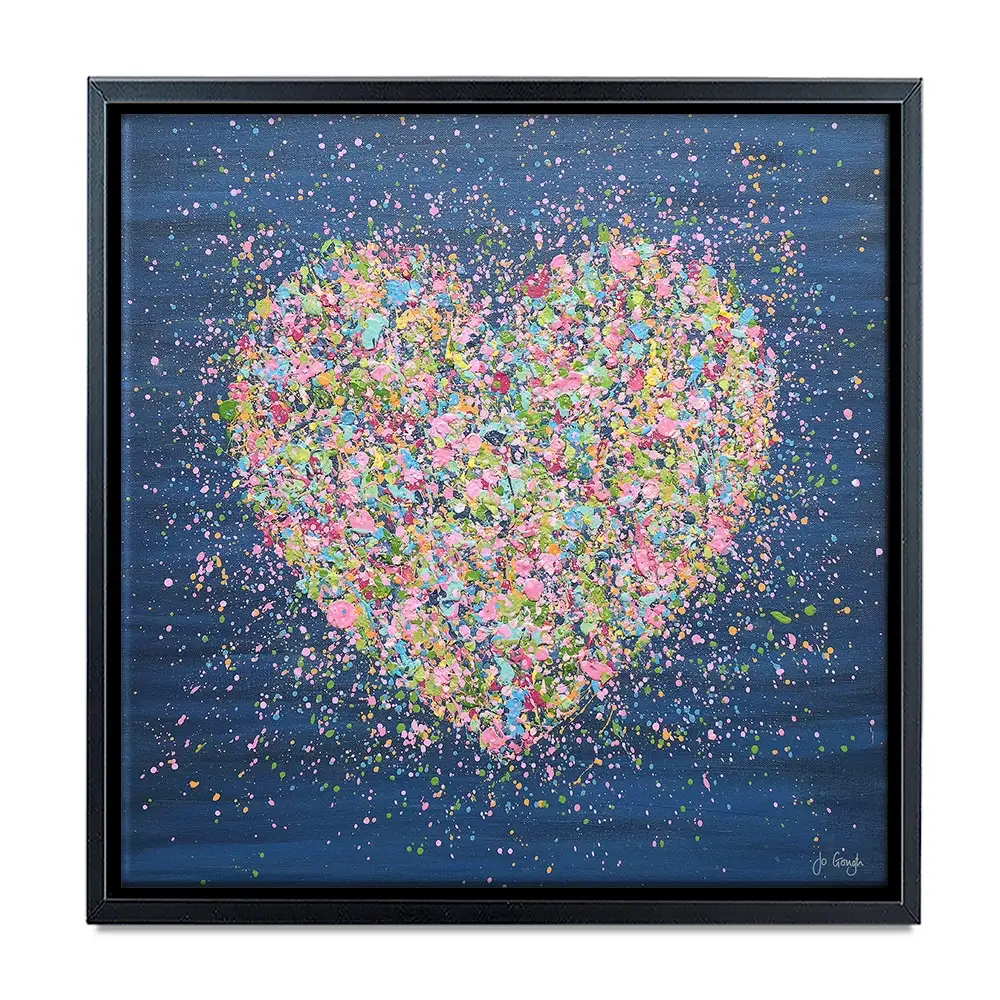 A Heart Full Of Love Square Canvas Print A Heart Full Of Love Square Canvas Print wall art product Jo Gough