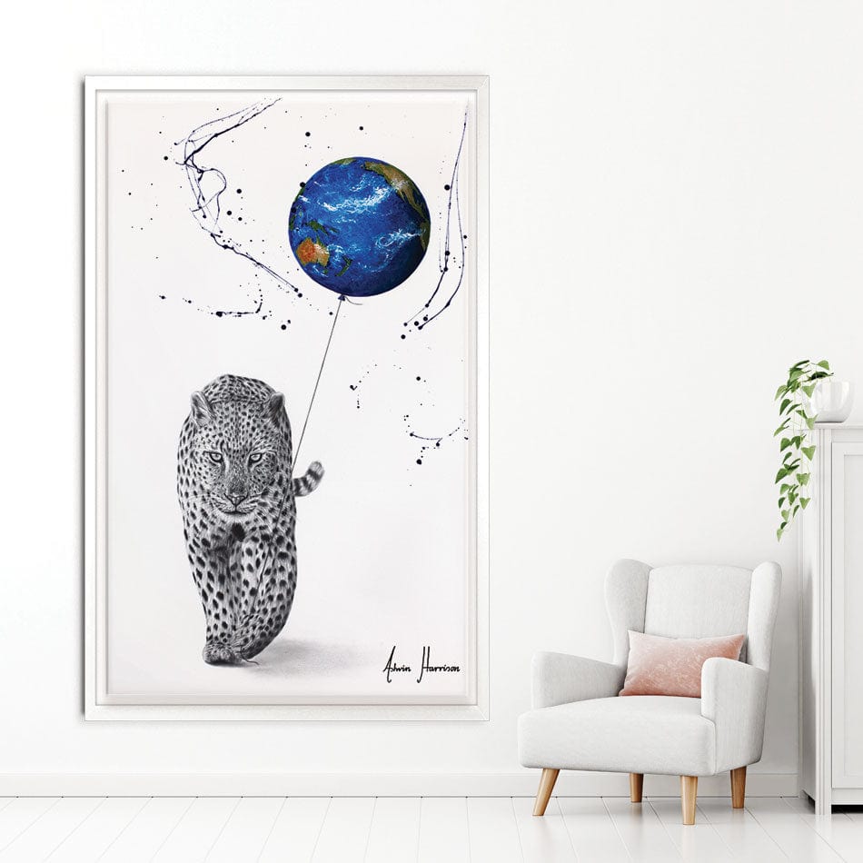 A Leopard's World Canvas Print wall art product Ashvin Harrison