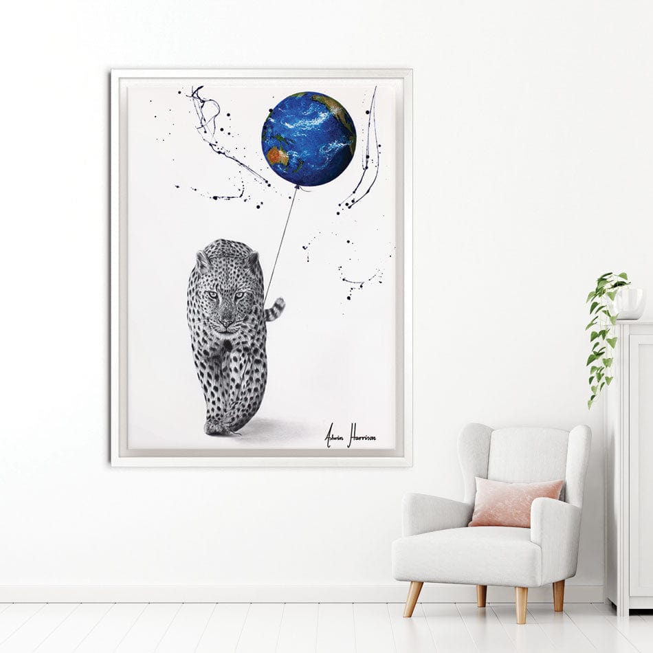 A Leopard's World Canvas Print wall art product Ashvin Harrison