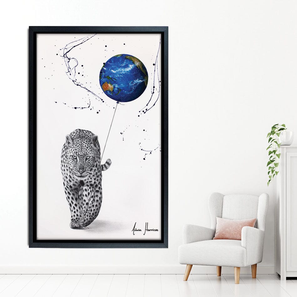 A Leopard's World Canvas Print wall art product Ashvin Harrison