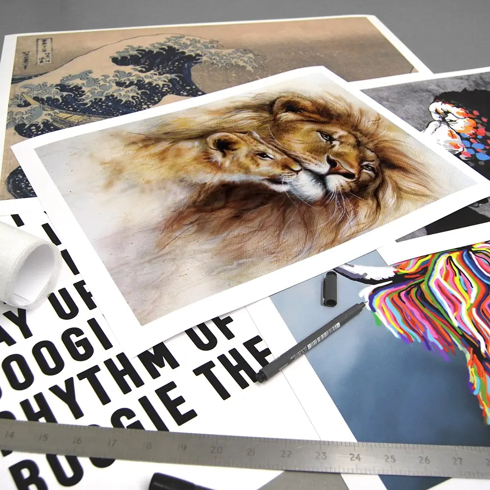 A Lions Love Art Print A Lions Love Art Print wall art product Jozef Klopacka / Shutterstock