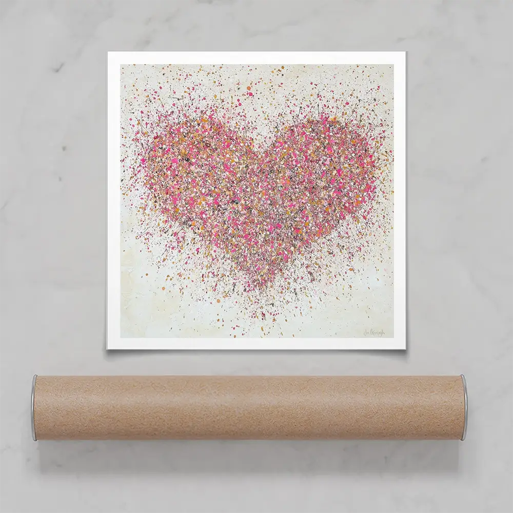 A Loving Heart Square Art Print A Loving Heart Square Art Print wall art product Jo Gough