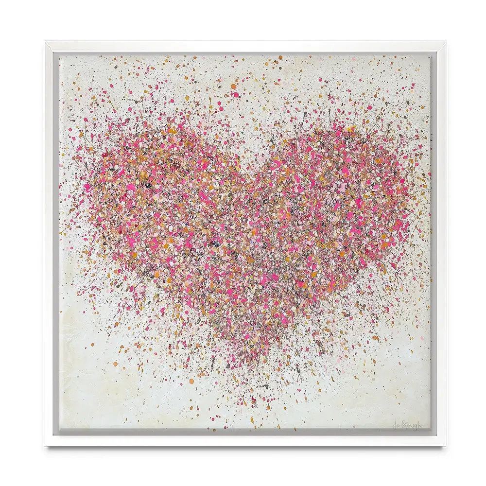A Loving Heart Square Canvas Print A Loving Heart Square Canvas Print wall art product Jo Gough