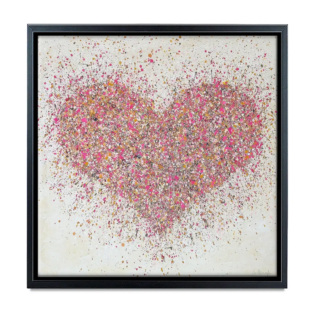 A Loving Heart Square Canvas Print A Loving Heart Square Canvas Print wall art product Jo Gough