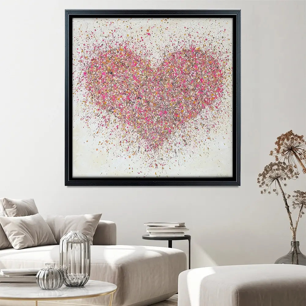 A Loving Heart Square Canvas Print A Loving Heart Square Canvas Print wall art product Jo Gough