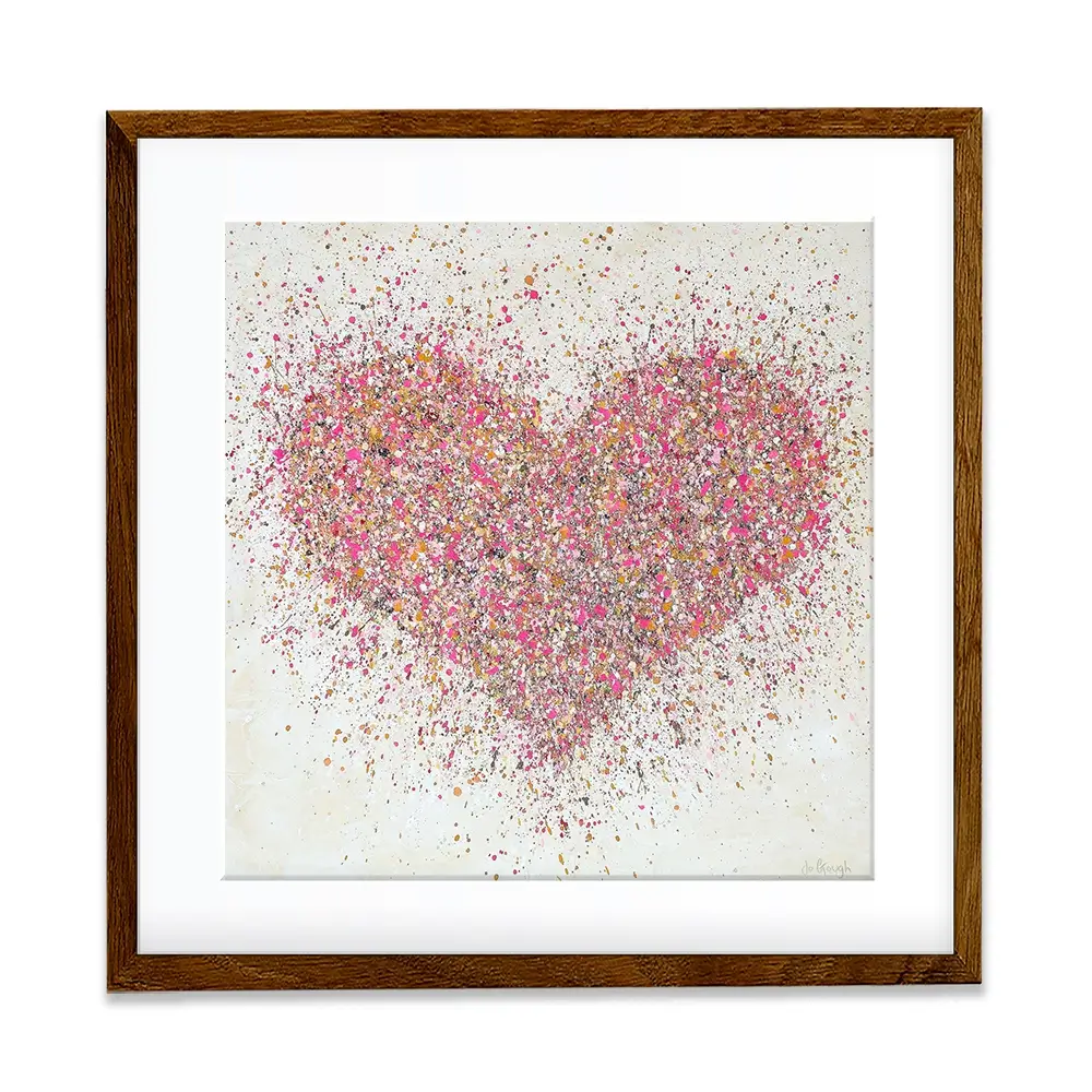 A Loving Heart Square Framed Art Print A Loving Heart Square Framed Art Print wall art product Jo Gough