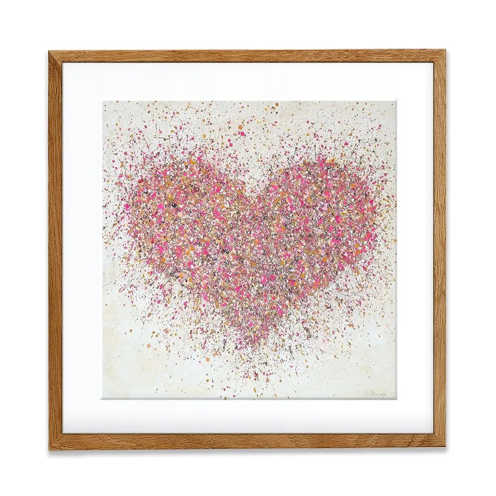A Loving Heart Square Framed Art Print A Loving Heart Square Framed Art Print wall art product Jo Gough