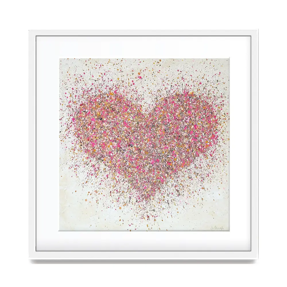 A Loving Heart Square Framed Art Print A Loving Heart Square Framed Art Print wall art product Jo Gough