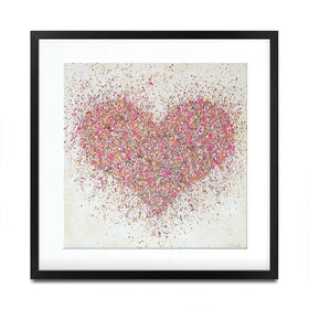 A Loving Heart Square Framed Art Print A Loving Heart Square Framed Art Print wall art product Jo Gough