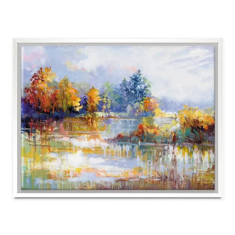 A Moment In The Autumn Glow Canvas Print A Moment In The Autumn Glow Canvas Print wall art product Leon Devenice