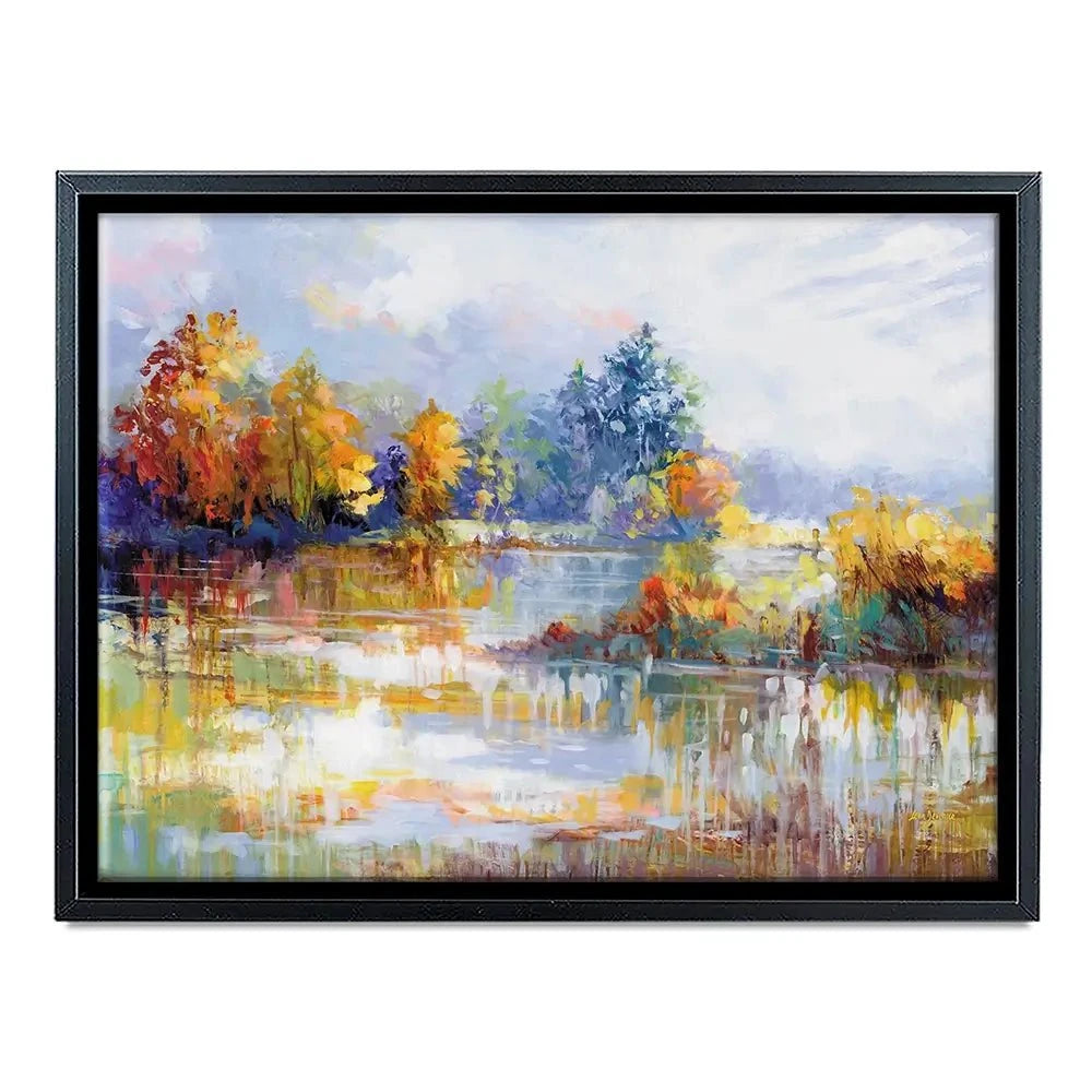 A Moment In The Autumn Glow Canvas Print A Moment In The Autumn Glow Canvas Print wall art product Leon Devenice