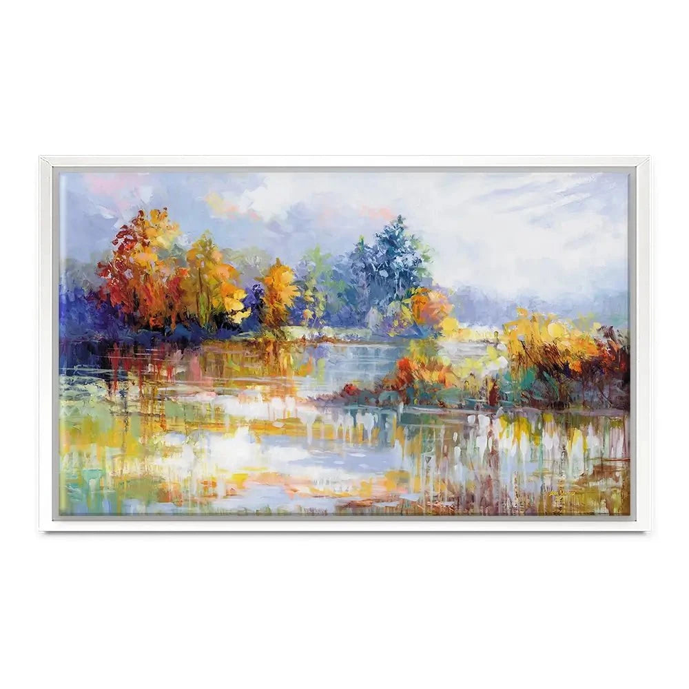 A Moment In The Autumn Glow Canvas Print A Moment In The Autumn Glow Canvas Print wall art product Leon Devenice