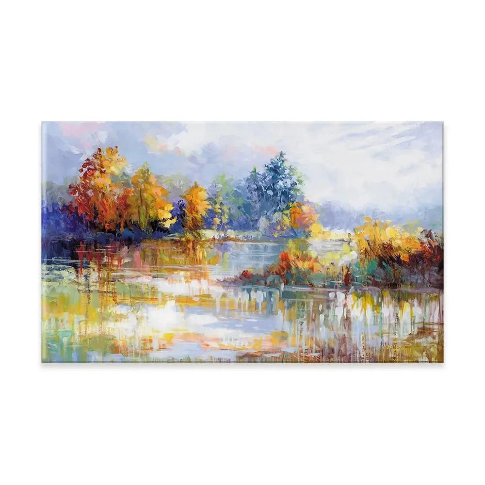 A Moment In The Autumn Glow Canvas Print A Moment In The Autumn Glow Canvas Print wall art product Leon Devenice