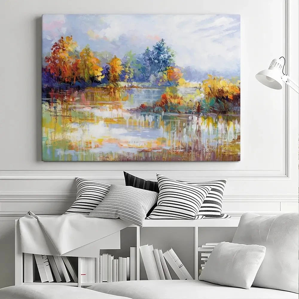 A Moment In The Autumn Glow Canvas Print A Moment In The Autumn Glow Canvas Print wall art product Leon Devenice