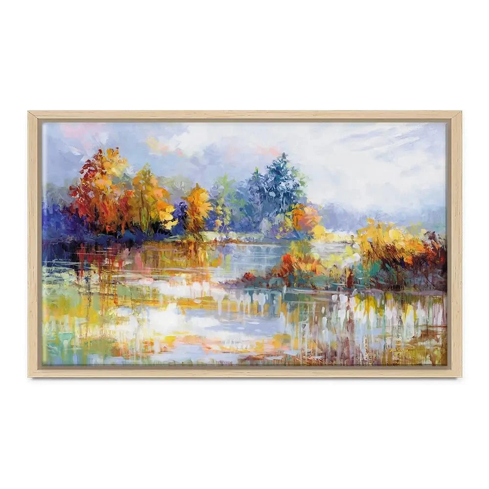 A Moment In The Autumn Glow Canvas Print A Moment In The Autumn Glow Canvas Print wall art product Leon Devenice