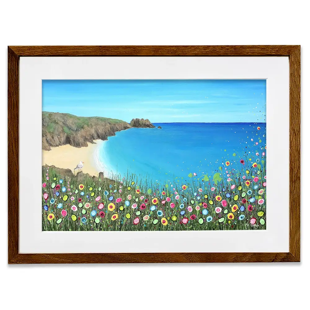 A Perfect View Framed Art Print A Perfect View Framed Art Print wall art product Jo Gough
