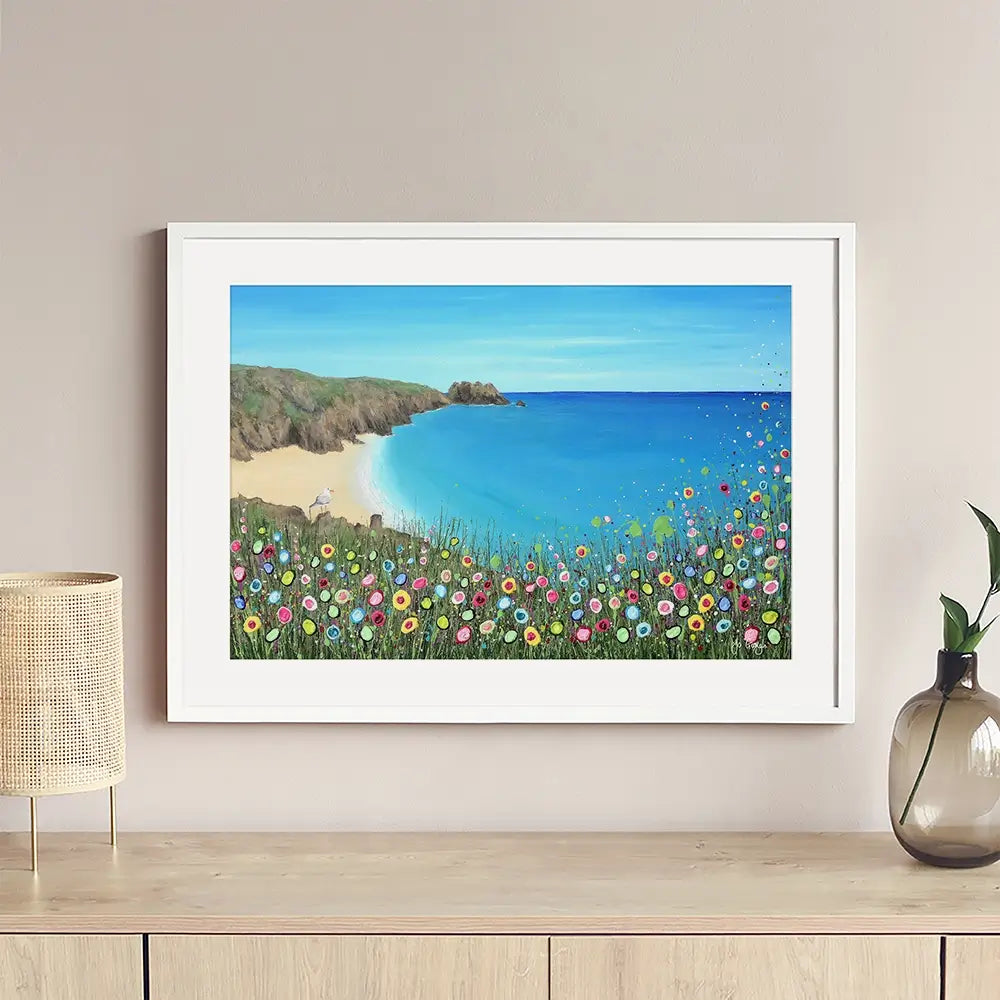 A Perfect View Framed Art Print A Perfect View Framed Art Print wall art product Jo Gough