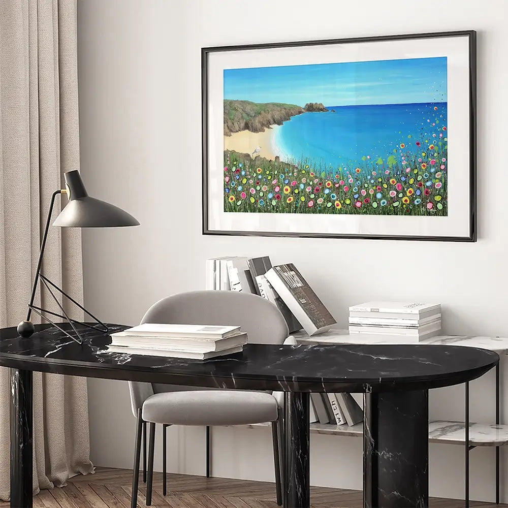 A Perfect View Framed Art Print A Perfect View Framed Art Print wall art product Jo Gough